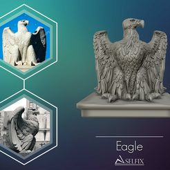 01.jpg Fichier STL Eagle sculpture 3D print model・Objet imprimable en 3D à télécharger