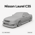 1.png Nissan Laurel C35 STL | 1:64 Scale Printable JDM Sedan | Miniature Car Model