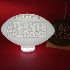 IMG_20231130_111255645.jpg Atlanta Falcons 3D WAVE NFL FOOTBALL TEALIGHT