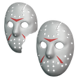 Jason-vs-Freddy-with-holes-NEW-Shape-V2-1-with-cut-4.png 4x JASON (FRIDAY THE 13TH) DAMAGED Mask Set - 3MF + STL - by MANIACMANCAVE3D