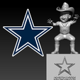 ytyu.png NFL - Dallas Cowboys football mascot statue - 3d Print