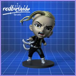 RENDER-02.jpg Fichier STL Draken Nendoroid Style FanArt de Tokyo Revengers FICHIER STL・Modèle imprimable en 3D à télécharger, RedBushido