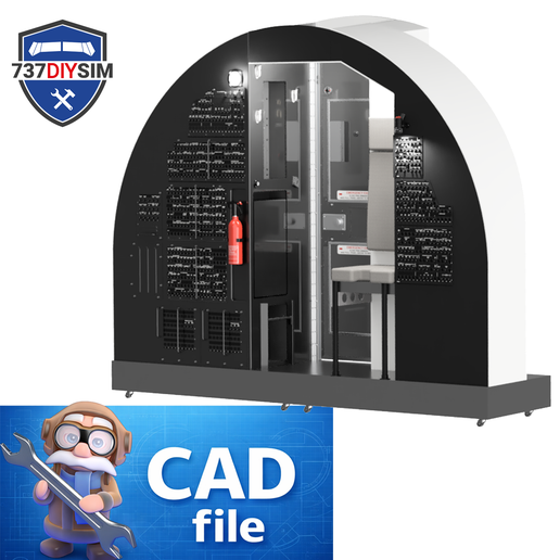 💭 737 Rear Bulkhead CAD Design – STEP Files・ STEP File for 3D printing ...