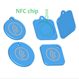 key2.png Keychain for keys designed to hold an NFC tag.