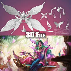 serafea07.png Fichier 3D Accessoires Seraphine Faerie Court League of Legends Fichiers STL・Objet imprimable en 3D à télécharger