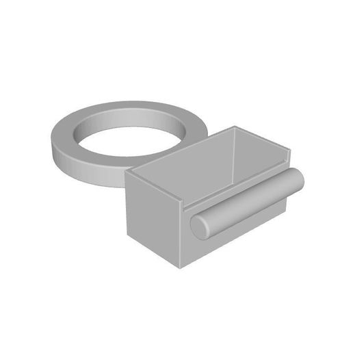 1883.jpg Hand feeding bird feeder ring - for bird taming