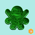 tortuga-ninja-cortante-estampa-modelo-3d-stl.png ninja turtle cookie cutter donatello