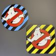 IMG_4118.jpg Ghostbusters Striped Hazard Coasters