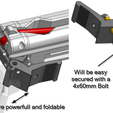 Will be easy secured with a 4x60mm Bolt a Limb V2 is more powerfull and foldable Deagle Crossbow - Desert Eagle Style X-Bow