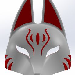 Masque-kitsune-15b-1.jpg STL file Fox Mask・3D printing idea to download, folken02