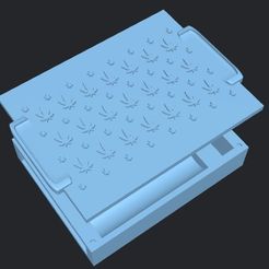 Captura-de-Pantalla-2023-03-17-a-las-14.54.50.jpg STL file MAGNETIC LID TRAY BOX WEED TRAY-BOX 3 180X140X45MM EASY PRINT PRINTING WITHOUT SUPPORTS・3D printable design to download