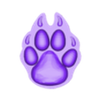 Wolfpaw_Raisedprint.stl Wolfpaw strawtoppers