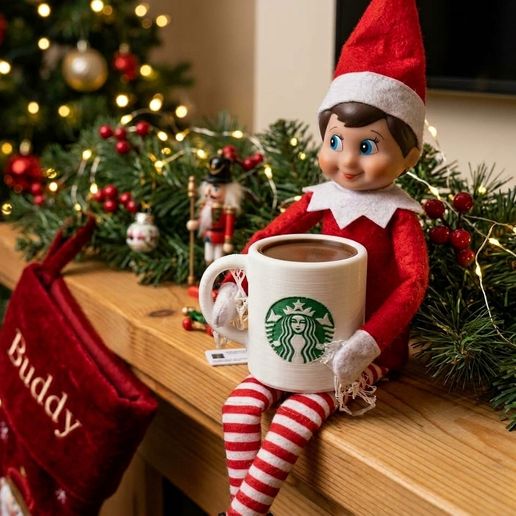 Elf On The Shelf Starbucks Coffee/Hot Chocolate Mug