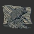 fish-us-flag-cnc-model-10.jpg American Bass Fishing cnc model
