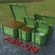 A_71_7mm08_01.jpg AMMO BOX 7mm-08 Remington AMMUNITION STORAGE 7mm08 CRATE ORGANIZER