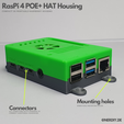 4.png RaspberryPi 4 POE+ HAT Housing by Nerdiy.de