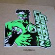 linterna-verde-impresion3d-cartel-letrero-rotulo-logotipo-pelicula-animacion.jpg Lantern, Green, 3dprint, poster, sign, signboard, logo, movie, Comic, Sci-Fi, superhero, spaceship, mutant, mutant