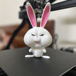 z4161116772184_f94884c36023567d0be412aaddebafd7.jpg STL file Cute Snowball (Secret Life of Pets) - Angry・Design to download and 3D print