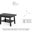 Pottery-Barn-Inspired-Mateo-Coffee-Table-Miniature.png Pottery Barn-inspired Mateo Rectangular Coffee Table, Miniature Table, Miniature Coffee Table, Pottery Barn Miniature