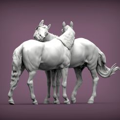 Horses-love2.jpg Caballos amor modelo de impresión 3D