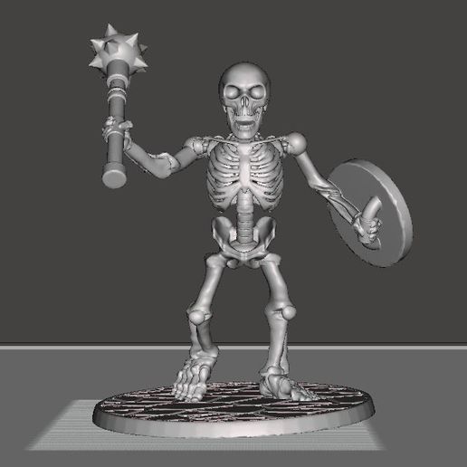 e070c312e375e0308a249bf6a54427cf_display_large.JPG 28mm Skeleton Warrior with Mace and Shield