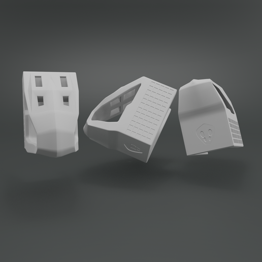 Airsoft Scorpion Evo 3 Custom Mag Plate 3D model