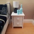 20230912_101825-f.jpg Miniature Two Drawer Bedside Table with working drawers - Miniature Furniture 1/12 scale