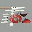 03.jpg Princess Mononoke San weapon, jewelry and accessories set, Phase One. Anime, props, cosplay