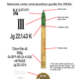 Stencils-and-color-guide.png 75mm HE34 PaK 40 projectile, scale 1:1