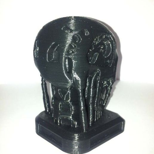 T800 Smooth Terminator Endoskull Printable WithBase (not ExoSkull)
