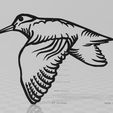 bécasse.jpg Escultura mural Woodcock