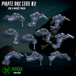 legs2bare.png Fichier STL Jambes d'orques pirates #2・Objet pour imprimante 3D à télécharger