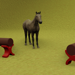 RENDU_AO.png caballo miniatura obstáculo
