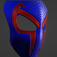 スクリーンショット-2023-12-04-230643.png Into The Spider-Verse Spider-Man 2099 fully wearable cosplay mask face shell 3D printable STL file