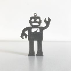 1.JPG Free STL file Robot pendant・3D print design to download