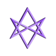 Dark Angels Hexagrammaton Emblem.stl Dark Angels Hexagrammaton Emblem