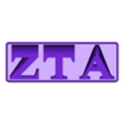 Zeta_Tau_Alpha.stl Zeta Tau Alpha Sorority ( ΖΤΑ ) 3D Nametag