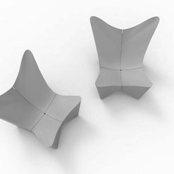 untitled.303.jpg Free STL file BKF2000 (Butterfly chair)・3D printable object to download