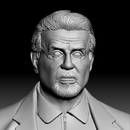 ZBrush-Document-4.jpg Sylvester Stallone – Tulsa King Full Body 3D Printable Model