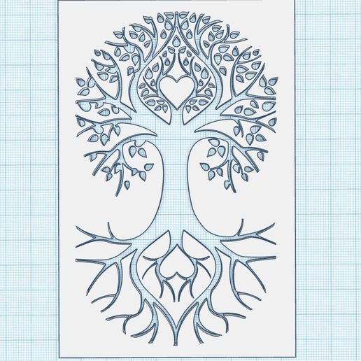 tree of life stencil large printable