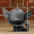 vaporeonA_01a.png vaporeon chibi 2 models easy to print cute