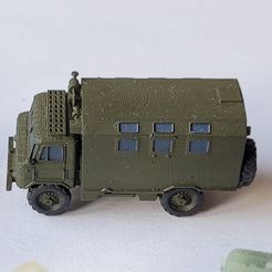 GAZ_66-KUNG_1-160_1.jpg Free STL file GAZ 66 - KUNG, Workshop/Laboratory truck (1-160)・Template to download and 3D print