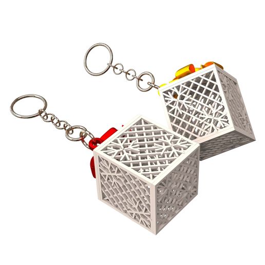 01-5.jpg Брелок Snowflake GiftBox. Печать на месте. (Без опор и рафтов)