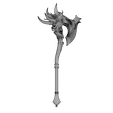 Wireframe.092.png Crescent Horn Warstaff