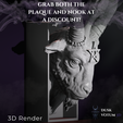 4.png Baphomet - Plaque Trophy Wall Decor