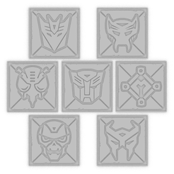Transformers-Coasters-1.png Transformers Drinks Coaster Bundle of 7