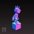 Cool-Dog-Character-FigureScreenshot_10.jpg Cool Character on a Cube - Stylish and Accessorized 3D Printable Figure