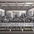 c04.jpg Last Supper basrelief Jesus last dinner 3D print model
