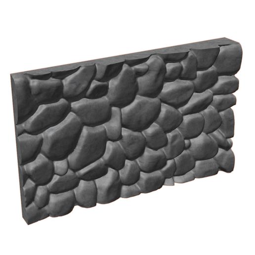 Render-108.jpg Stylized Rock Plate for 3D Printing