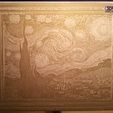 StarryNight2.jpg Vincent van Gogh - Starry Night Lithophane